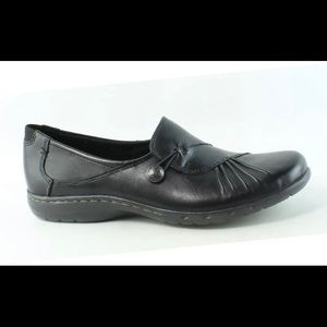 Rockport Womens Paulette Black Loafers 9.5N